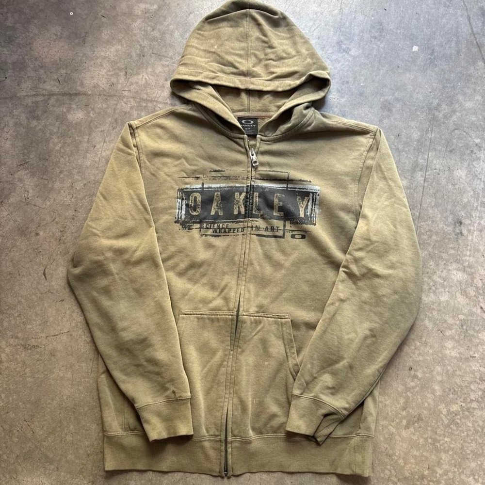 Vintage y2k Oakley Zip Up Hoodie Size Small